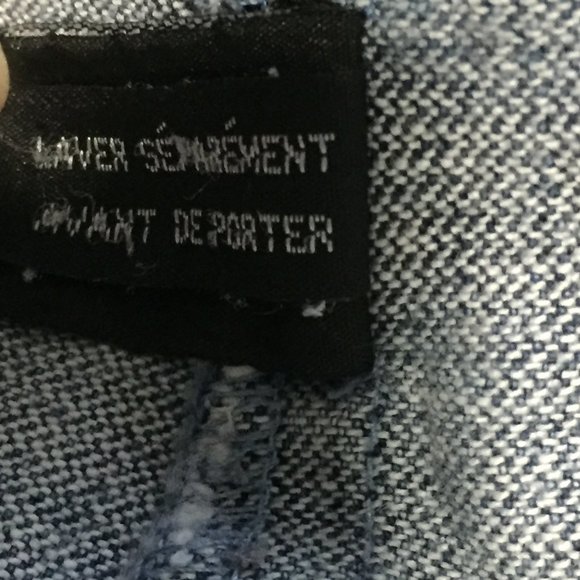 Contrast Jeans Size XL Blue Jacket - Picture 7 of 14